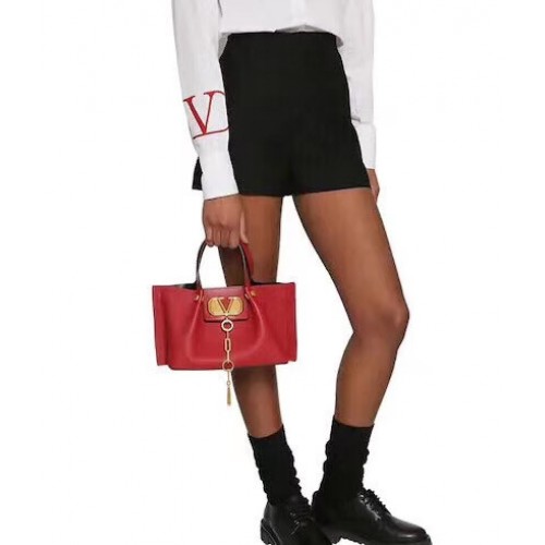 VALENTINO Oryginalna skórzana torba 2070 czerwona