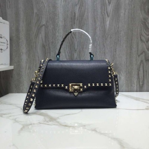VALENTINO torba skórzana Rockstud V0094 czarna