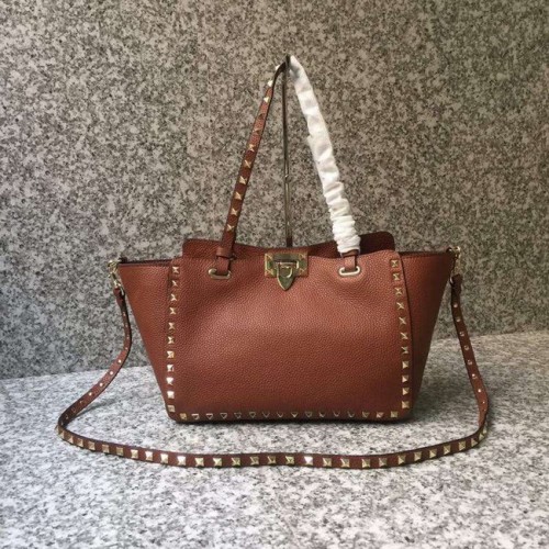 VALENTINO Rockstud średnia torba 0972 brązowa