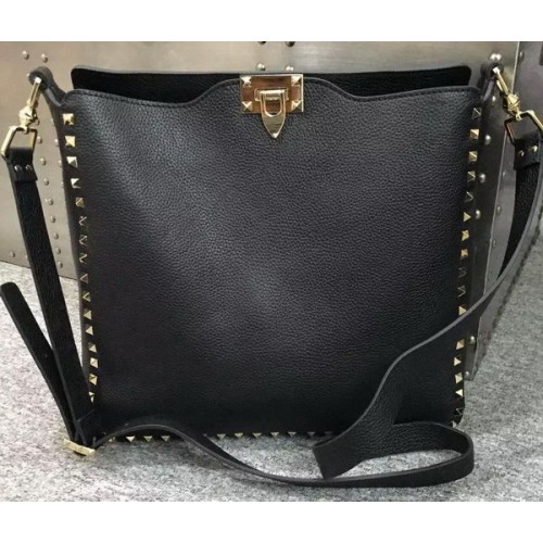 Valentino Garavani Rockstud Hobo Bag VO84499 Black