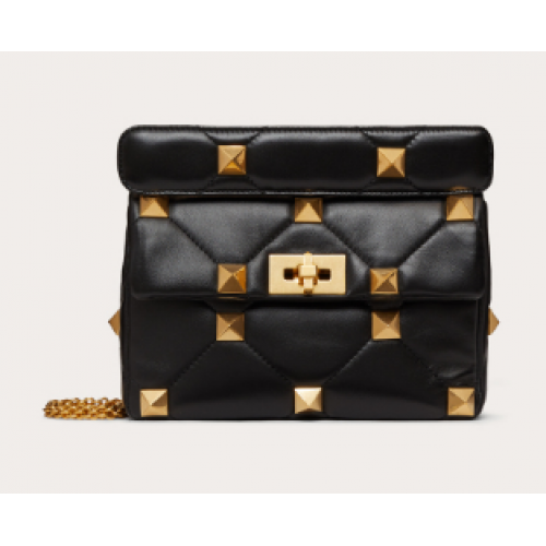 Valentino Średnie Garavani Rzymskie Kolczyki V2060 Czarne