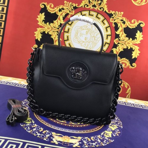 Torebka Versace Original średniej wielkości ze skóry cielęcej FS1041-1 czarna