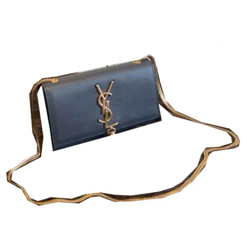 YSL Monogramme Torba na ramię z gładkiej skóry Y311218 Szara