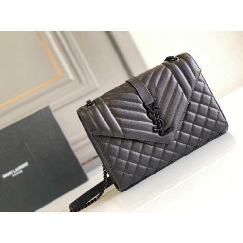 Yves Saint Laurent Skóra cielęca 487206 czarna