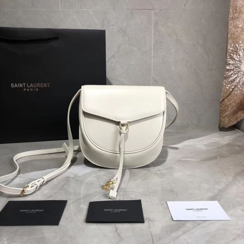 Torba na ramię Yves Saint Laurent ze skóry bydlęcej Y551559, biała