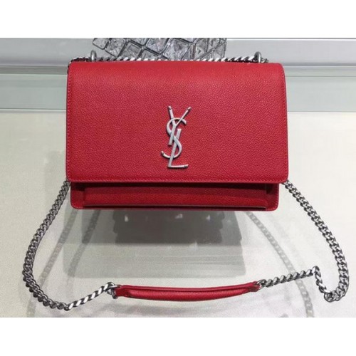 Yves Saint Laurent Torba na ramię typu cross-body Y13927 Czerwona