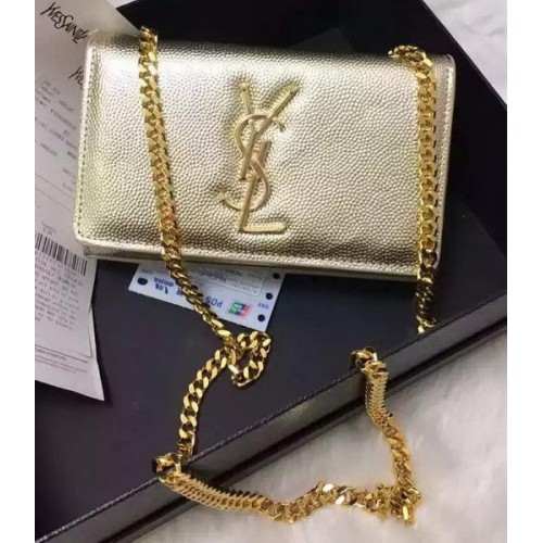 Yves Saint Laurent Torba na ramię typu cross-body Y9013 Złota