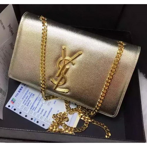 Yves Saint Laurent Torba na ramię typu cross-body Y9014 Złota