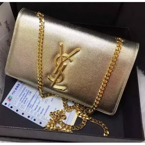Yves Saint Laurent Torba na ramię typu cross-body Y9015 Gold