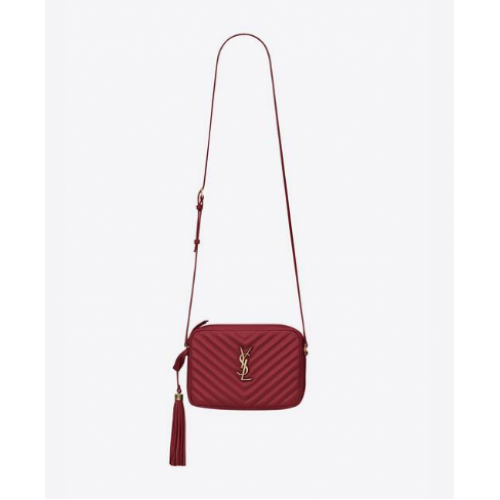 Yves Saint Laurent LOU TORBA APARATOWA Z PIKOWANEJ SKÓRY 81000 ROUGE OPYUM