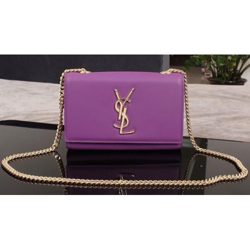 Yves Saint Laurent Monogram Torba na ramię 1311228 Fioletowa