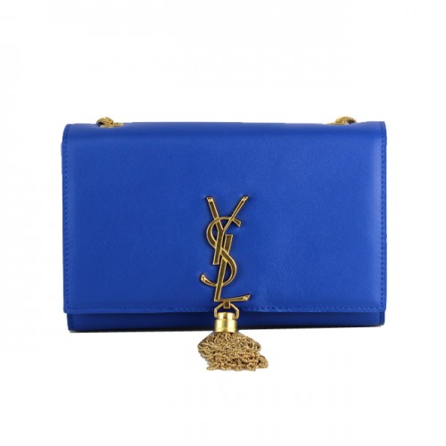 Yves Saint Laurent Monogram Torba na ramię 66016 Niebieska