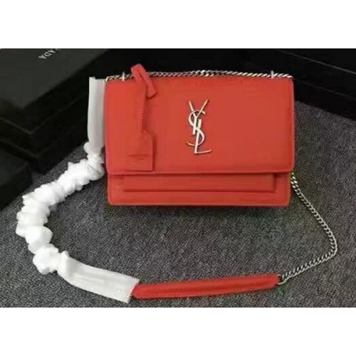 Torba na ramię Yves Saint Laurent Monogramme Y3370 czerwona