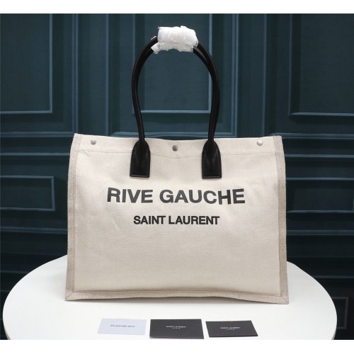 Torba na zakupy Yves Saint Laurent Rive Gauche Tote 59929 biała