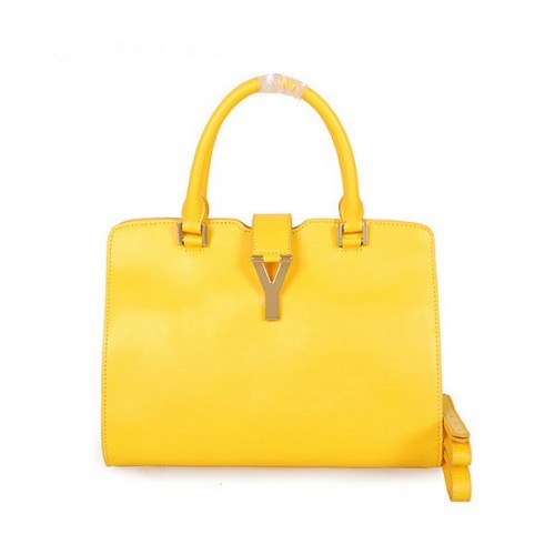 Yves Saint Laurent Mała torebka Cabas Chyc w kolorze Clafskin YSL8336 Yellow