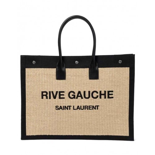 Torba na zakupy Yves Saint Laurent Tote Book Weave D23698 Beżowa