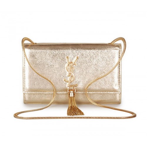 Yves Saint Laurent mini Monogram Cross-body Shoulder Bag 326076 Gold