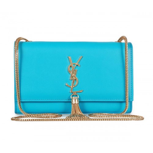 Yves Saint Laurent mini Monogram Cross-body Shoulder Bag 326076 Sky Blue
